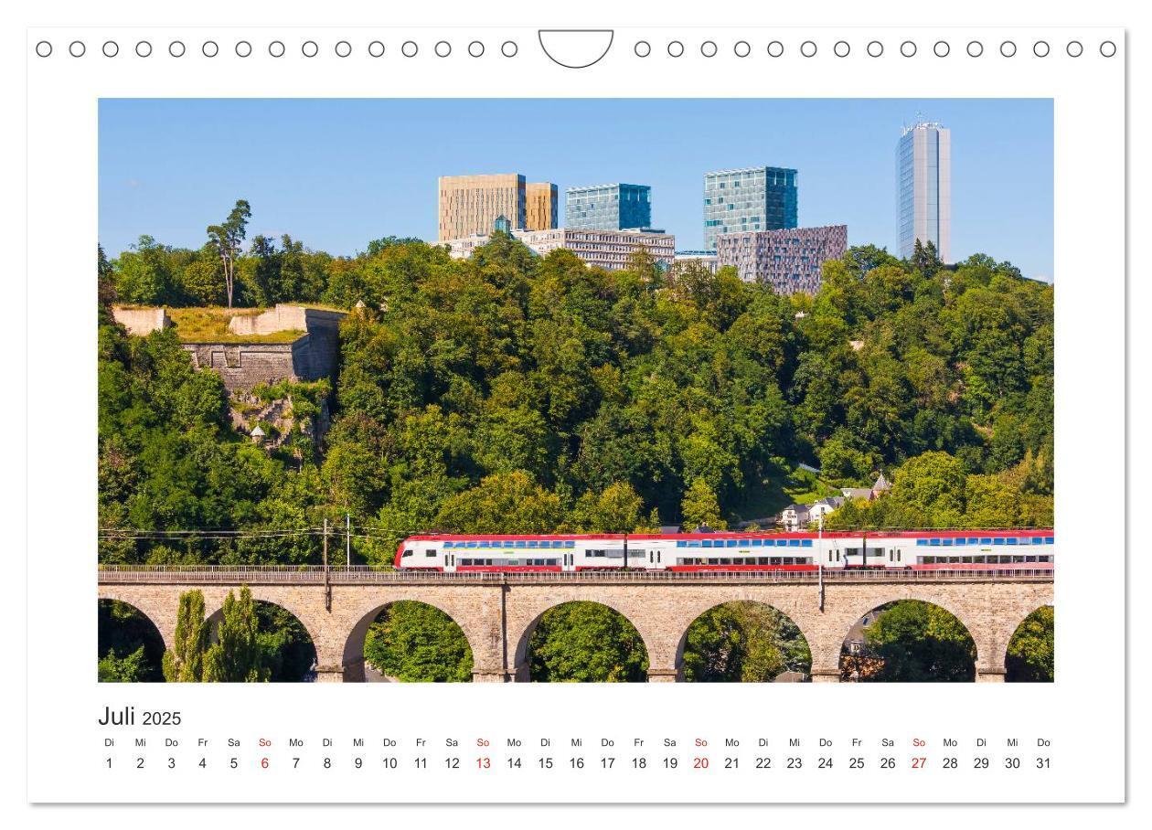 Bild: 9783435592586 | LUXEMBURG Stadt der Kontraste (Wandkalender 2025 DIN A4 quer),...