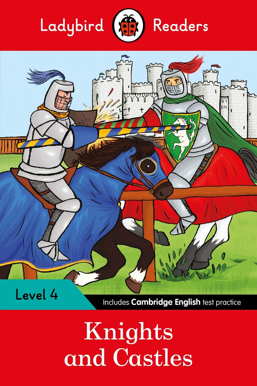 Cover: 9780241284322 | Ladybird Readers Level 4 - Knights and Castles (ELT Graded Reader)