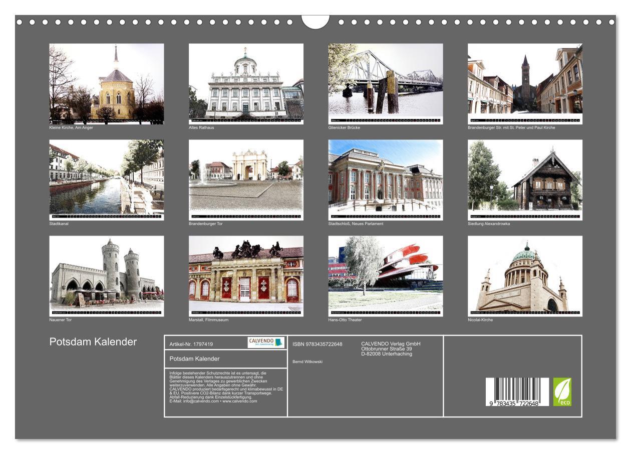 Bild: 9783435722648 | Potsdam Kalender (Wandkalender 2025 DIN A3 quer), CALVENDO...