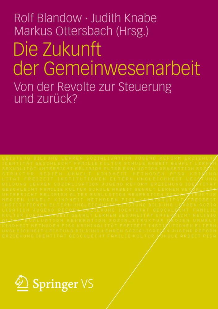 Cover: 9783531187020 | Die Zukunft der Gemeinwesenarbeit | Rolf Blandow (u. a.) | Taschenbuch