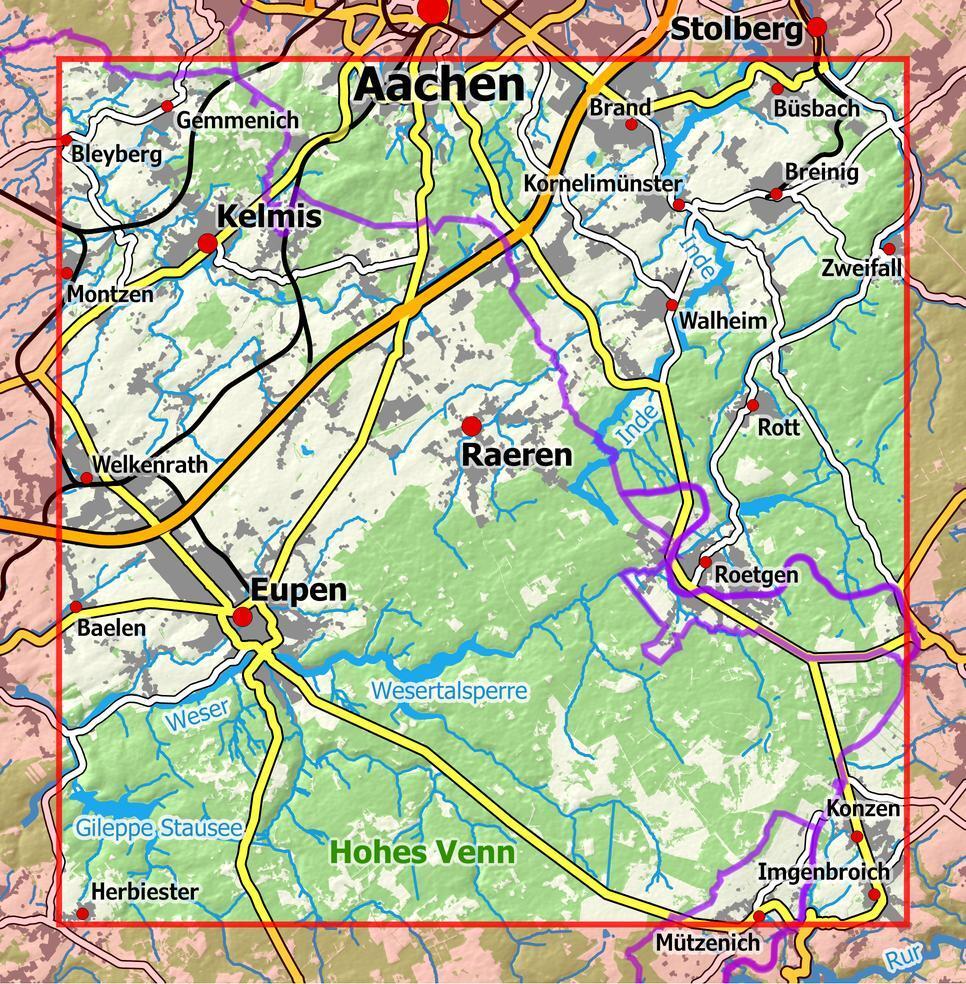 Bild: 9783960991243 | Eifelwandern 2 - Belgisches Hohes Venn, Eupen 1 : 25 000 | NaturNavi