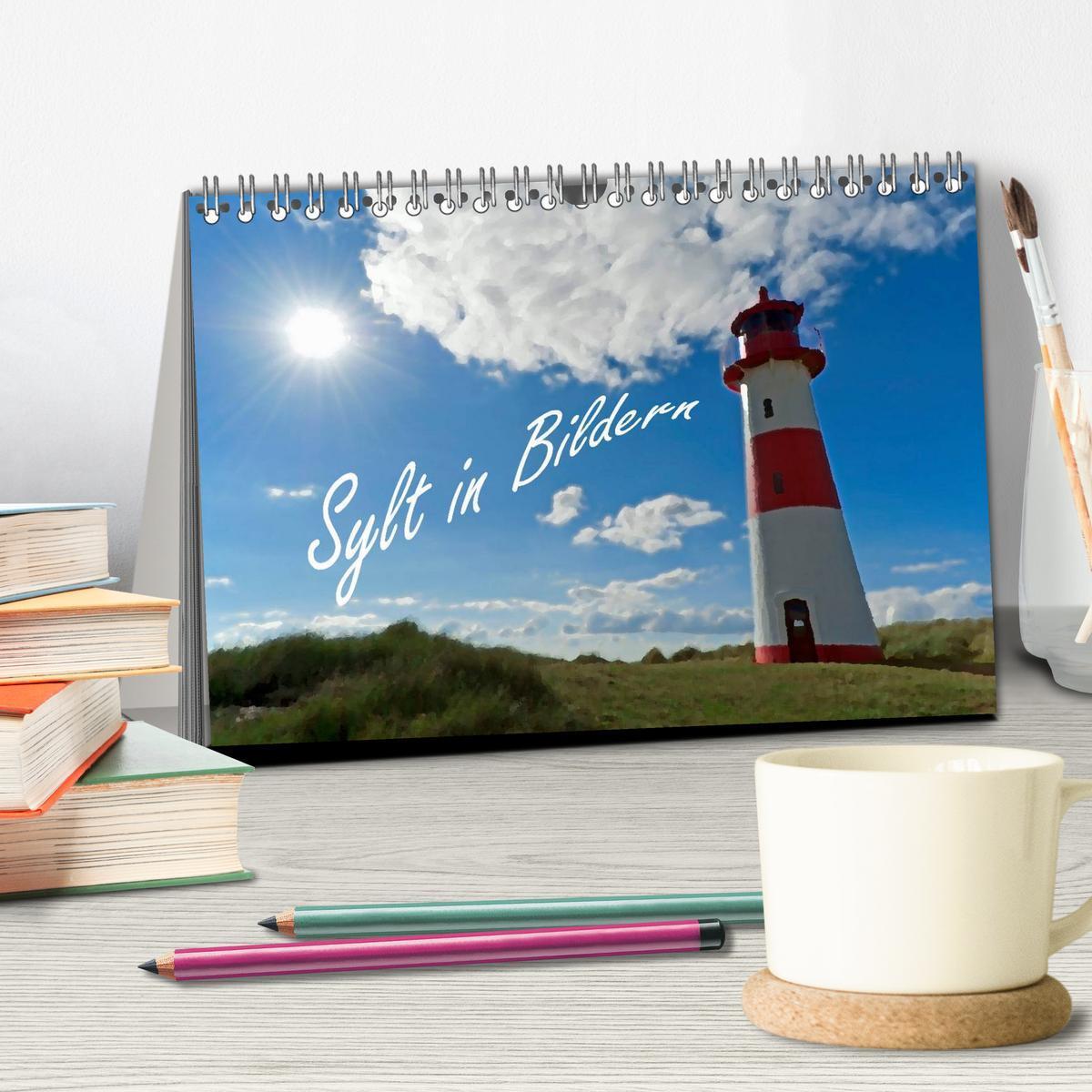 Bild: 9783435668434 | Sylt in Bildern (Tischkalender 2025 DIN A5 quer), CALVENDO...