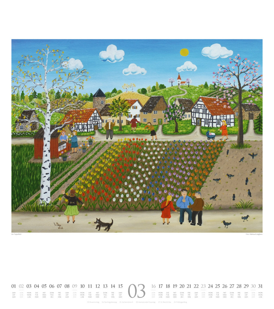 Bild: 9783838425146 | Naive Malerei Kalender 2025 | Ackermann Kunstverlag | Kalender | 14 S.