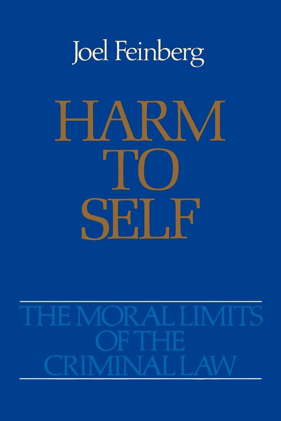 Cover: 9780195059236 | Harm to Self | Joel Feinberg | Taschenbuch | Englisch | 1989