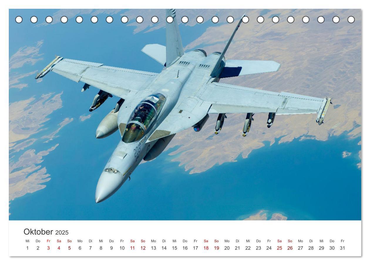 Bild: 9783383917622 | Kampfjets - Düsenjäger-Kalender (Tischkalender 2025 DIN A5 quer),...