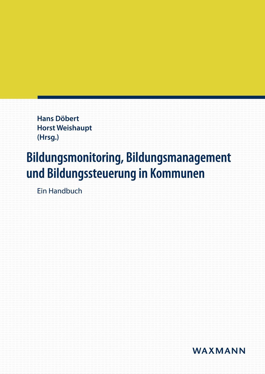 Cover: 9783830931836 | Bildungsmonitoring, Bildungsmanagement und Bildungssteuerung in...
