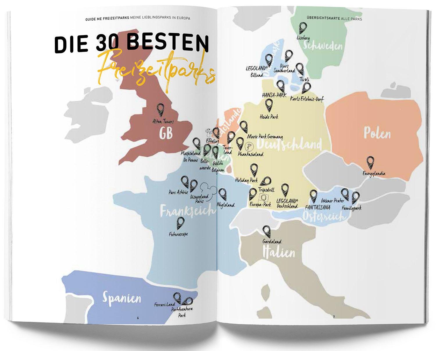 Bild: 9783828309975 | GuideMe Reiseführer "Die 30 besten Freizeitparks Europas" | Andter