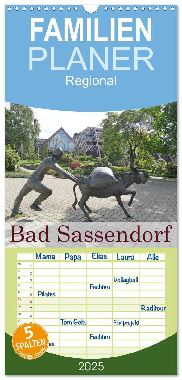 Cover: 9783457106860 | Familienplaner 2025 - Bad Sassendorf mit 5 Spalten (Wandkalender,...