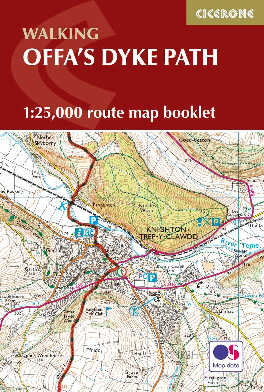 Cover: 9781852848941 | Offa's Dyke Map Booklet | 1:25,000 OS Route Mapping | Taschenbuch