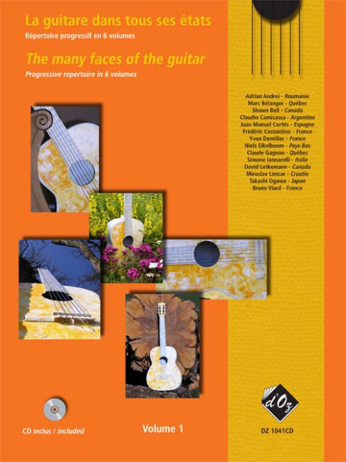 Cover: 9782895009276 | The many Faces of the Guitar vol.1 (+CD) | Buch + CD