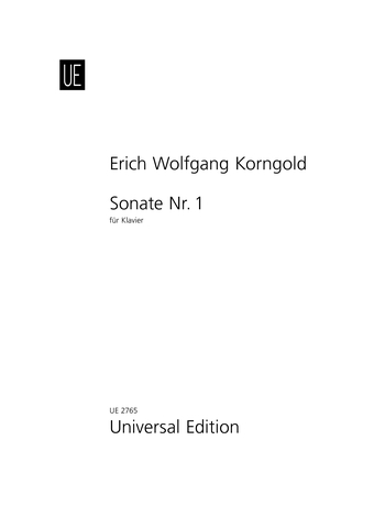 Cover: 9790008057755 | Sonate 1 D (1909) | Erich Wolfgang Korngold | Buch | Universal Edition