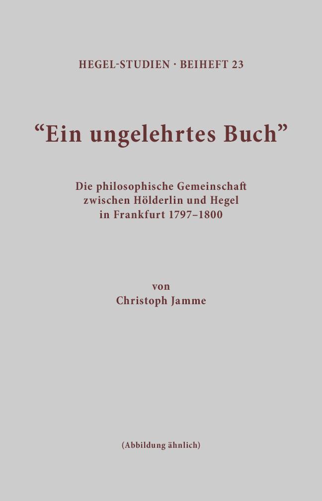 Cover: 9783787315123 | Ein ungelehrtes Buch | Christoph Jamme | Taschenbuch | Paperback