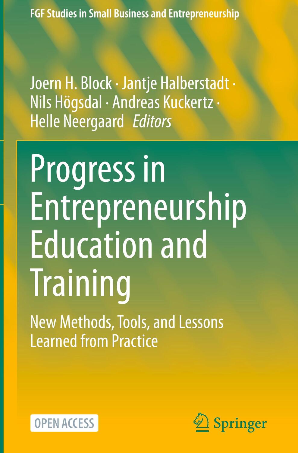 Cover: 9783031285585 | Progress in Entrepreneurship Education and Training | Block (u. a.)