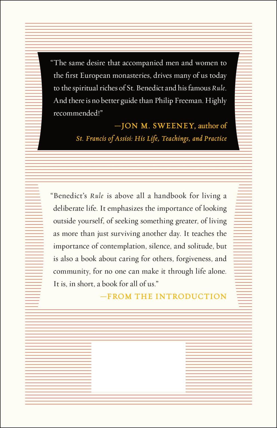 Rückseite: 9781250246493 | The Rule of St. Benedict | An Introduction to the Contemplative Life