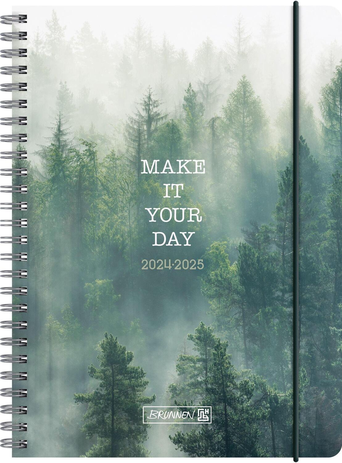 Cover: 4061947119282 | Schülerkalender 2024/2025 "Misty Forest", 2 Seiten = 1 Woche, A5,...
