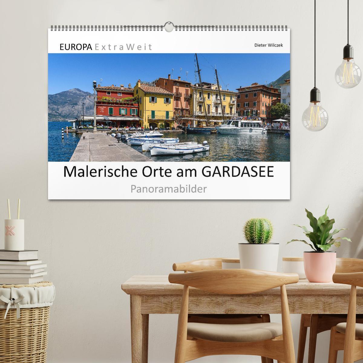 Bild: 9783383797590 | Malerische Orte am GARDASEE - Panoramabilder (Wandkalender 2025 DIN...