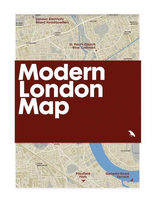 Cover: 9781912018840 | Modern London Map | Guide to Modern Architecture in London | Wilson