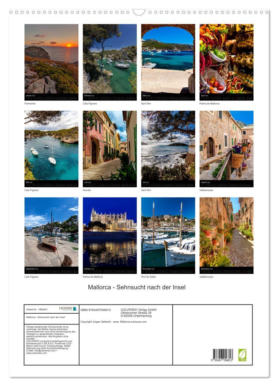 Bild: 9783457056813 | Mallorca - Sehnsucht nach der Insel (Wandkalender 2025 DIN A2...