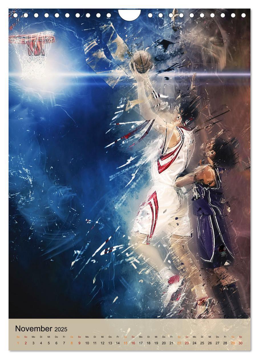 Bild: 9783435929818 | Basketball spektakulär (Wandkalender 2025 DIN A4 hoch), CALVENDO...