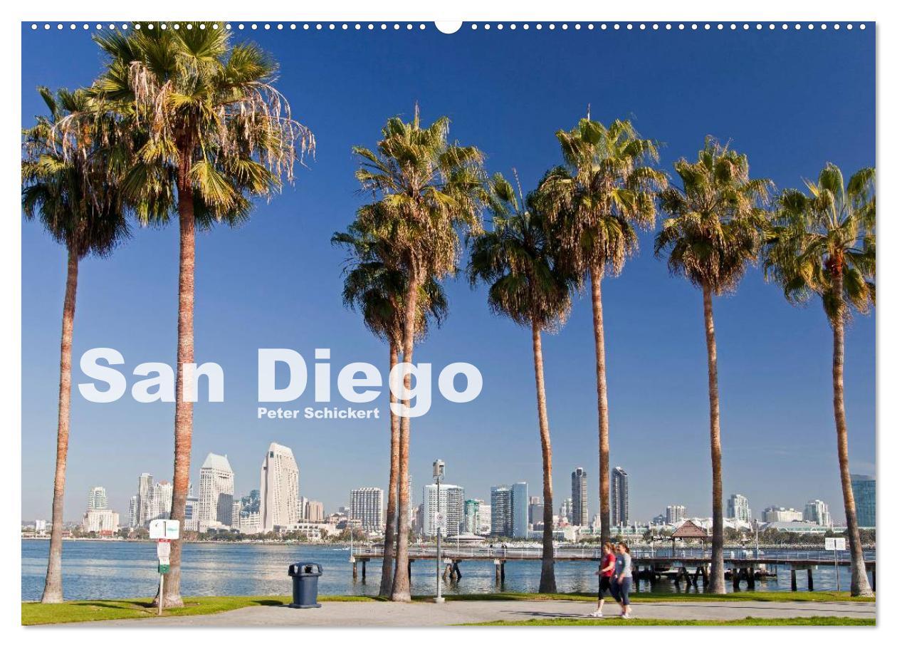 Cover: 9783435739431 | San Diego (Wandkalender 2025 DIN A2 quer), CALVENDO Monatskalender