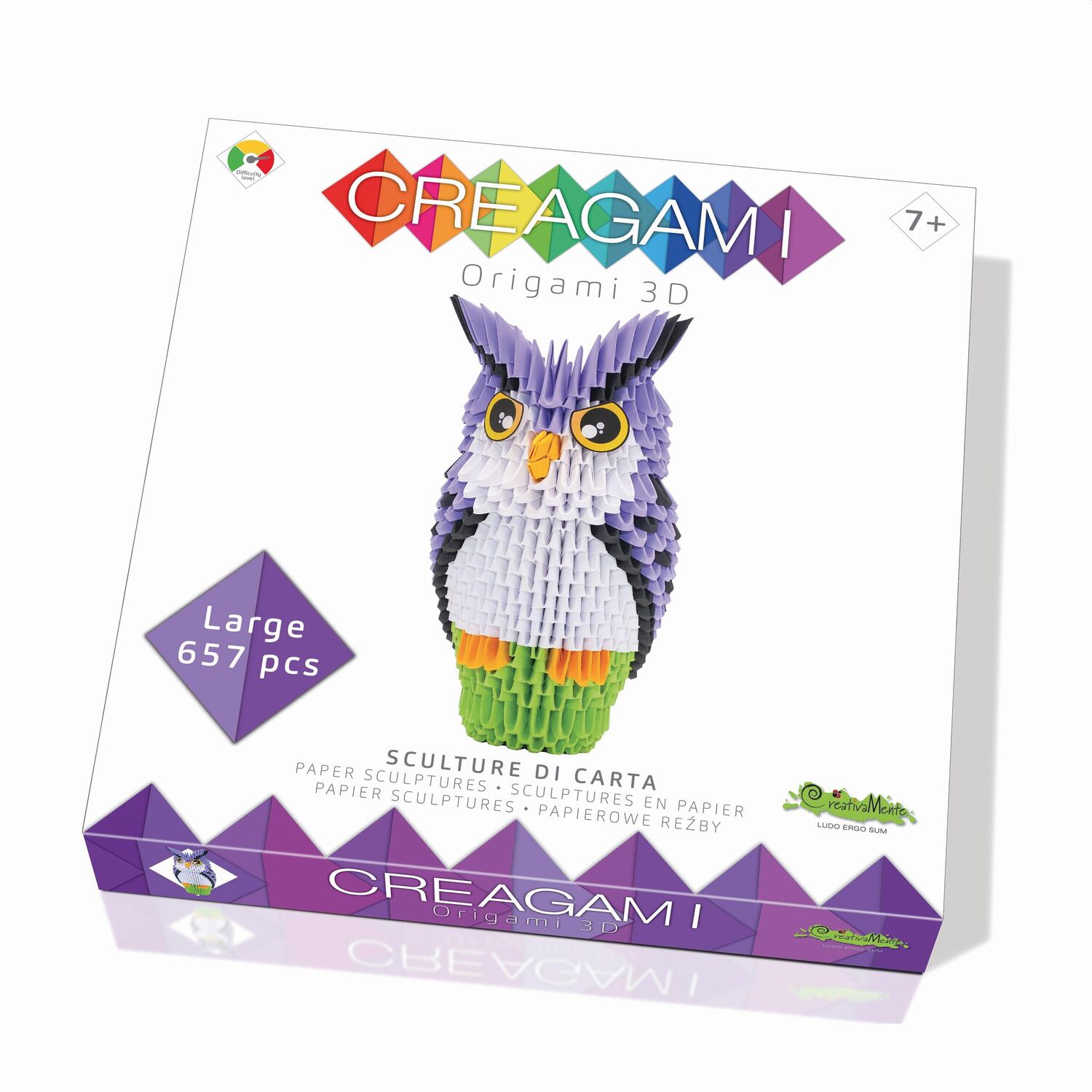 Cover: 8032591787321 | CREAGAMI - Origami 3D Eule 657 Teile | Creagami | Spiel | Deutsch