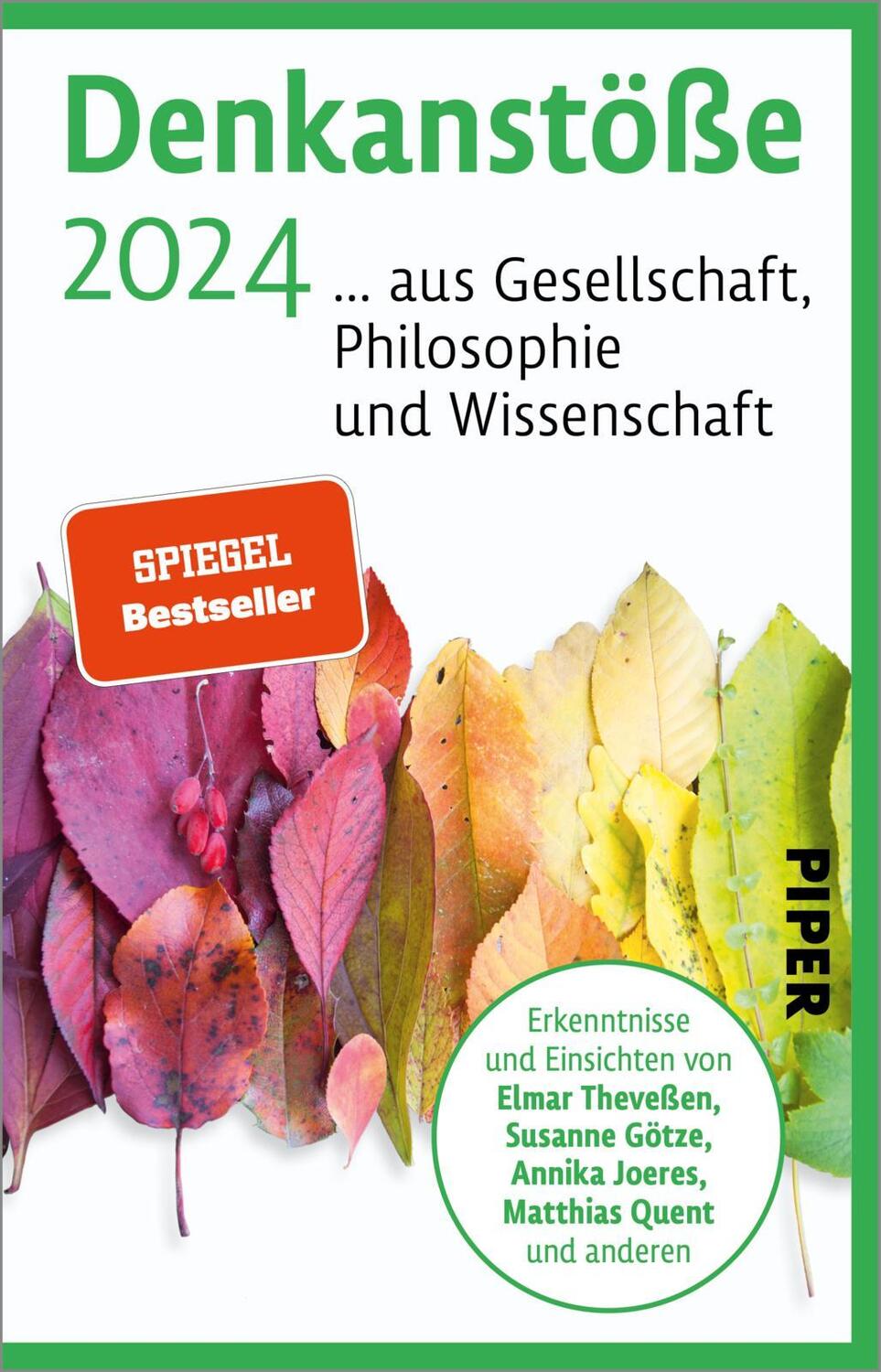 Cover: 9783492319706 | Denkanstöße 2024 | ... aus Gesellschaft, Philosophie und Wissenschaft