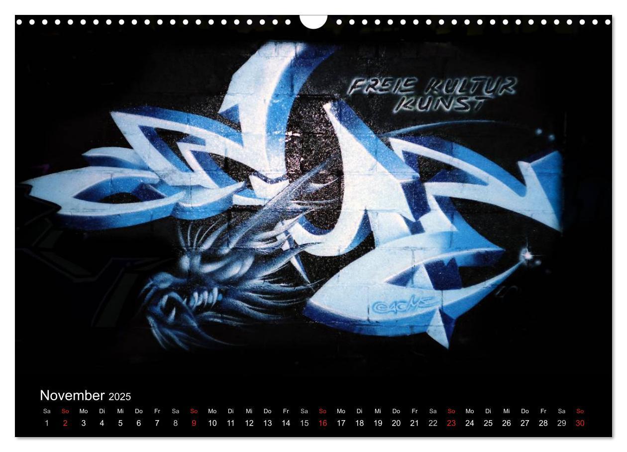 Bild: 9783435770816 | Graffiti - Kunst aus der Dose (Wandkalender 2025 DIN A3 quer),...