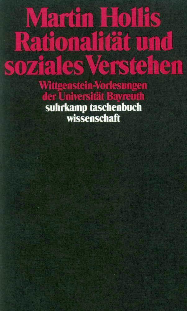 Cover: 9783518285282 | Rationalität und soziales Verstehen | Martin Hollis | Taschenbuch