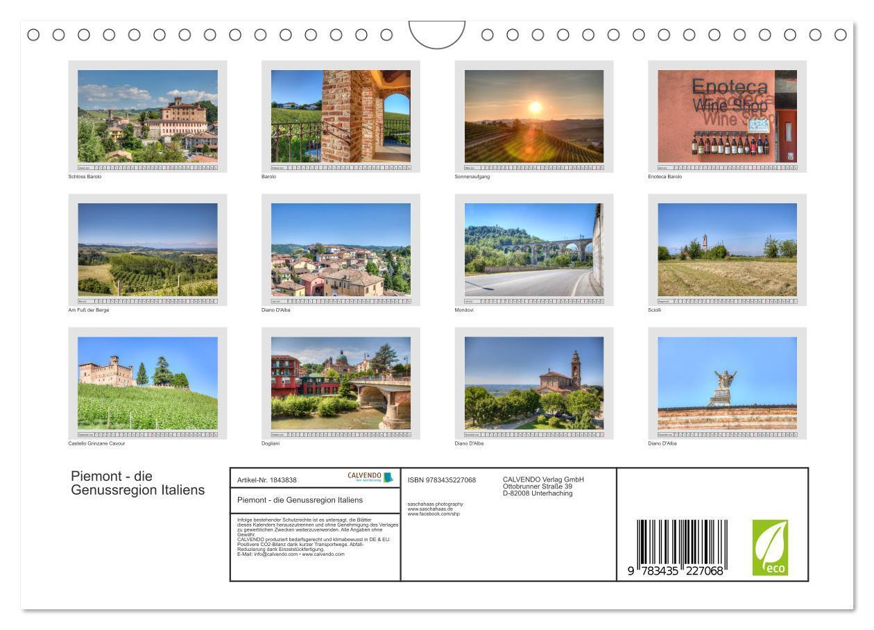 Bild: 9783435227068 | Piemont - die Genussregion Italiens (Wandkalender 2025 DIN A4...