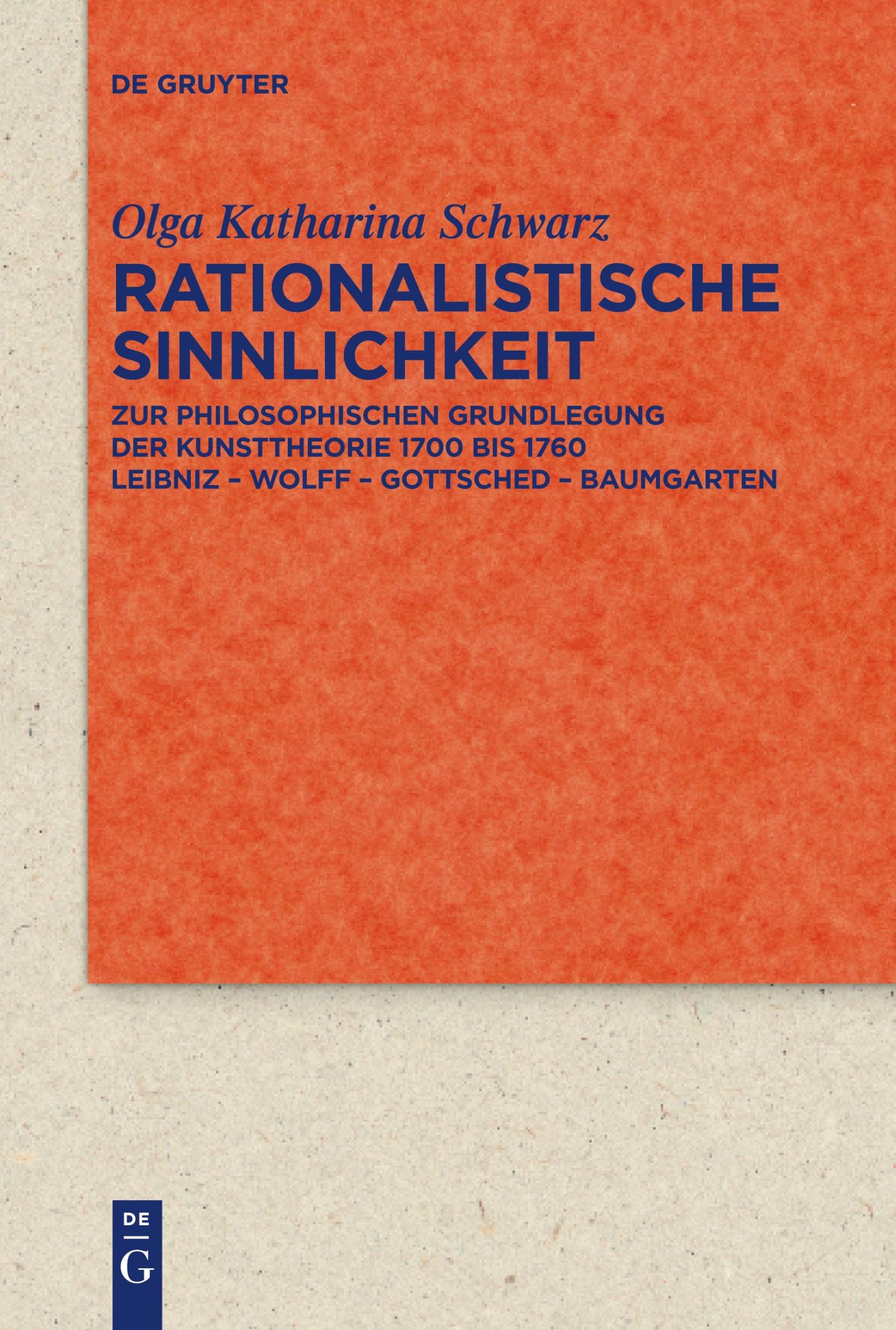 Cover: 9783111356242 | Rationalistische Sinnlichkeit | Olga Katharina Schwarz | Taschenbuch