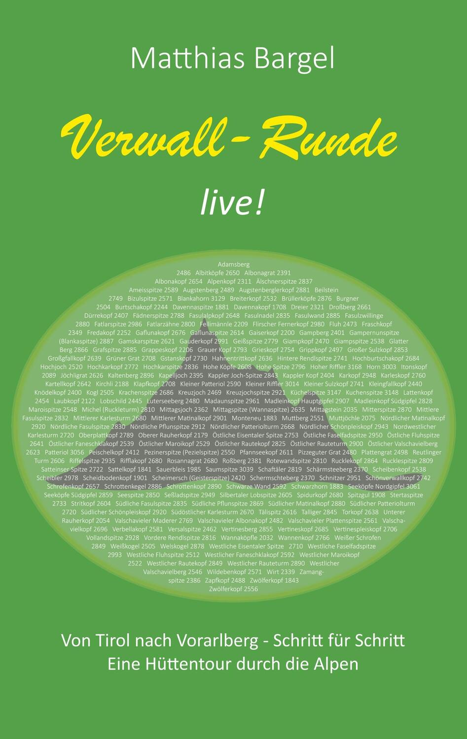 Cover: 9783751901741 | Verwall-Runde live! | Matthias Bargel | Taschenbuch | Books on Demand