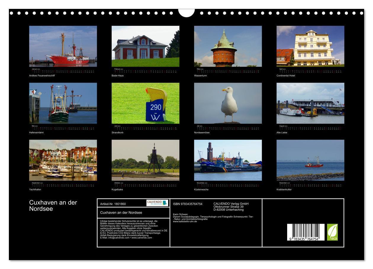 Bild: 9783435764754 | Cuxhaven an der Nordsee (Wandkalender 2025 DIN A3 quer), CALVENDO...