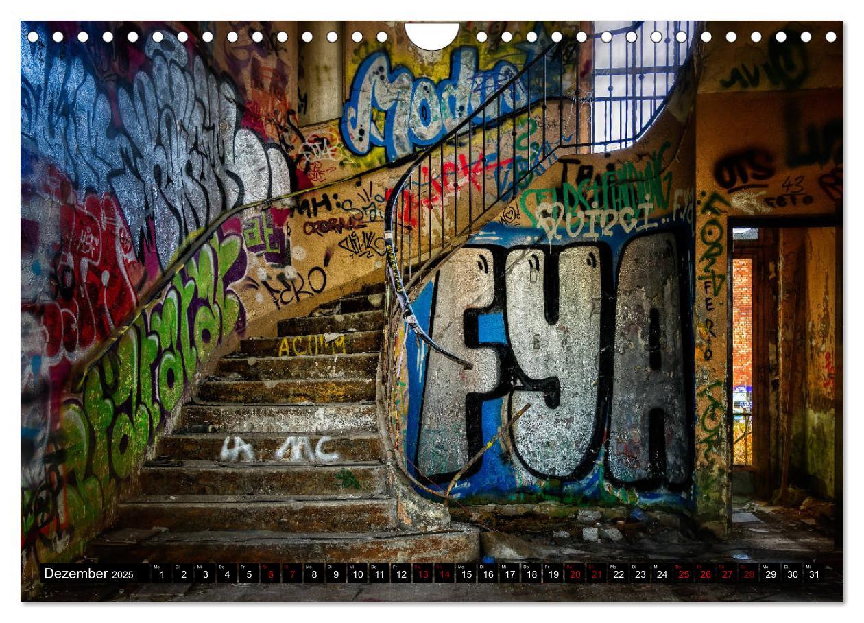 Bild: 9783435311620 | Lost Places Graffiti (Wandkalender 2025 DIN A4 quer), CALVENDO...