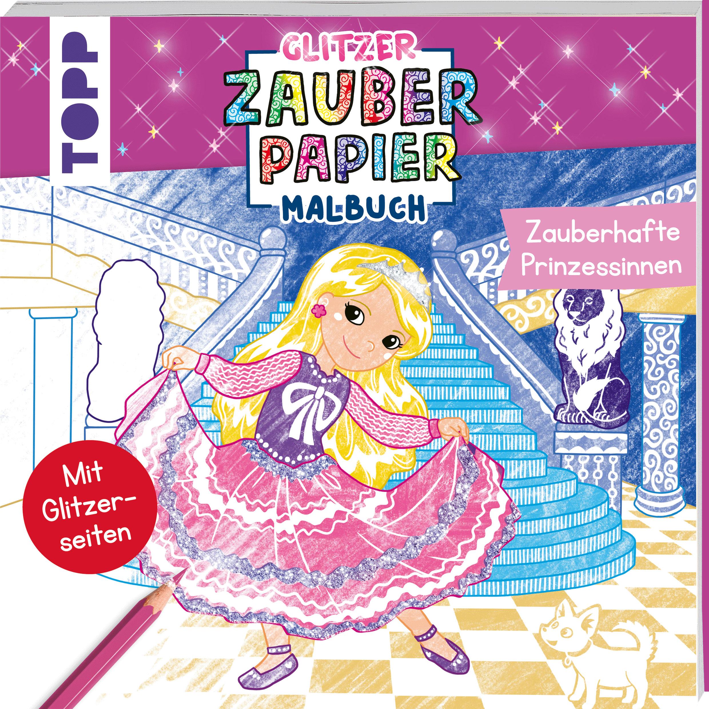 Cover: 9783735892270 | Glitzer Zauberpapier Malbuch Zauberhafte Prinzessinnen | Mimi Hecher