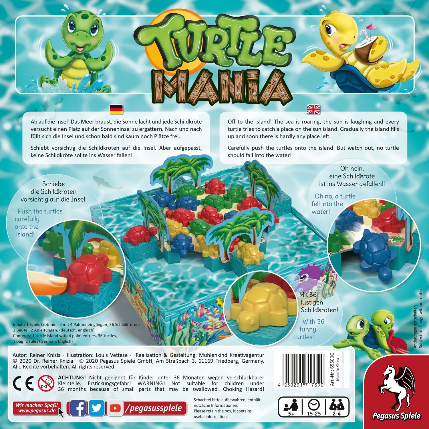 Bild: 4250231717390 | Turtle Mania | Reiner Knizia | Spiel | Brettspiel | 65500G | Deutsch