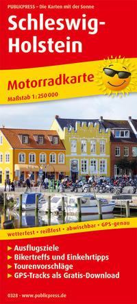 Cover: 9783747303283 | Motorradkarte Schleswig-Holstein 1:250 000 | (Land-)Karte | Deutsch