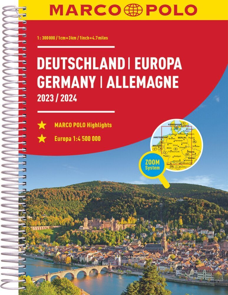 Cover: 9783575016461 | MARCO POLO Reiseatlas 2024/2025 Deutschland 1:300.000 | Taschenbuch