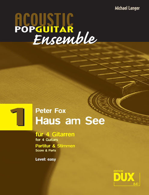 Cover: 9790500179979 | Haus am See | arrangiert für 4 Gitarren | Peter Fox | Buch | Deutsch