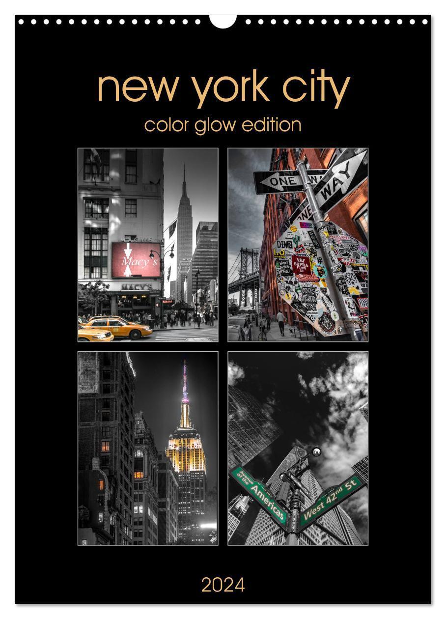 Cover: 9783383045066 | New York City - Color Glow Edition (Wandkalender 2024 DIN A3 hoch),...