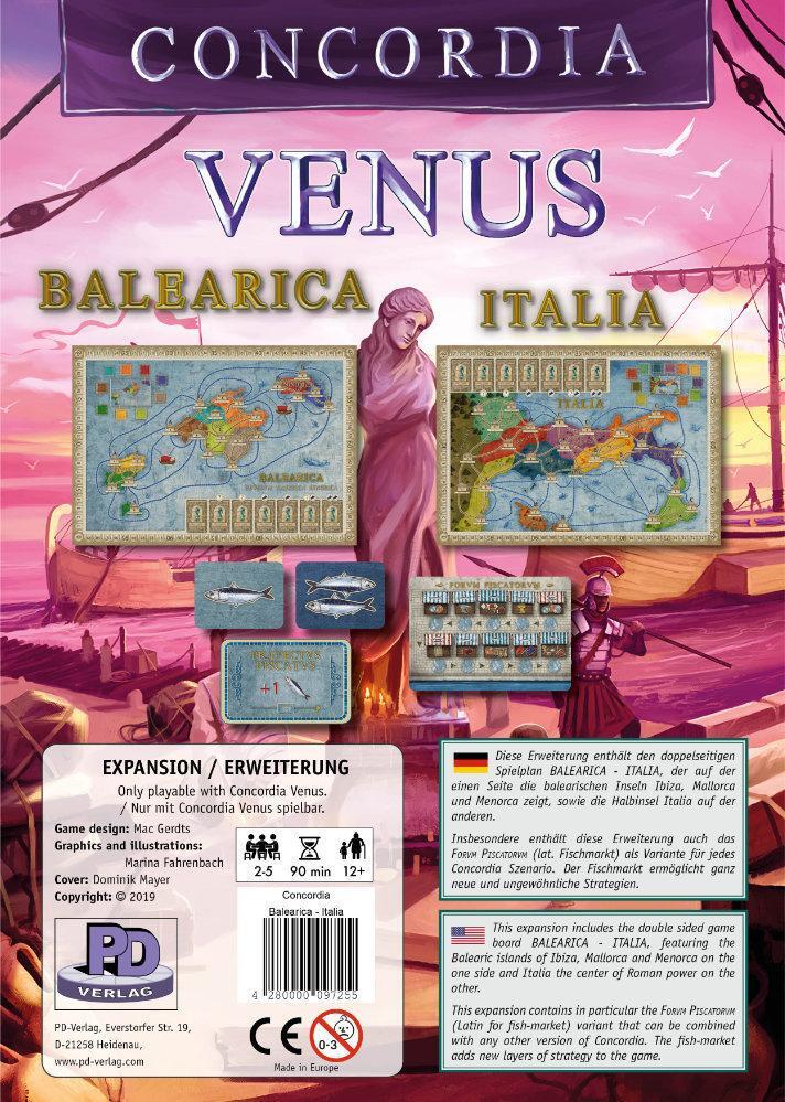 Cover: 4280000097255 | Balearica / Italia | Erweiterung für Concordia | Mac Gerdts | Spiel