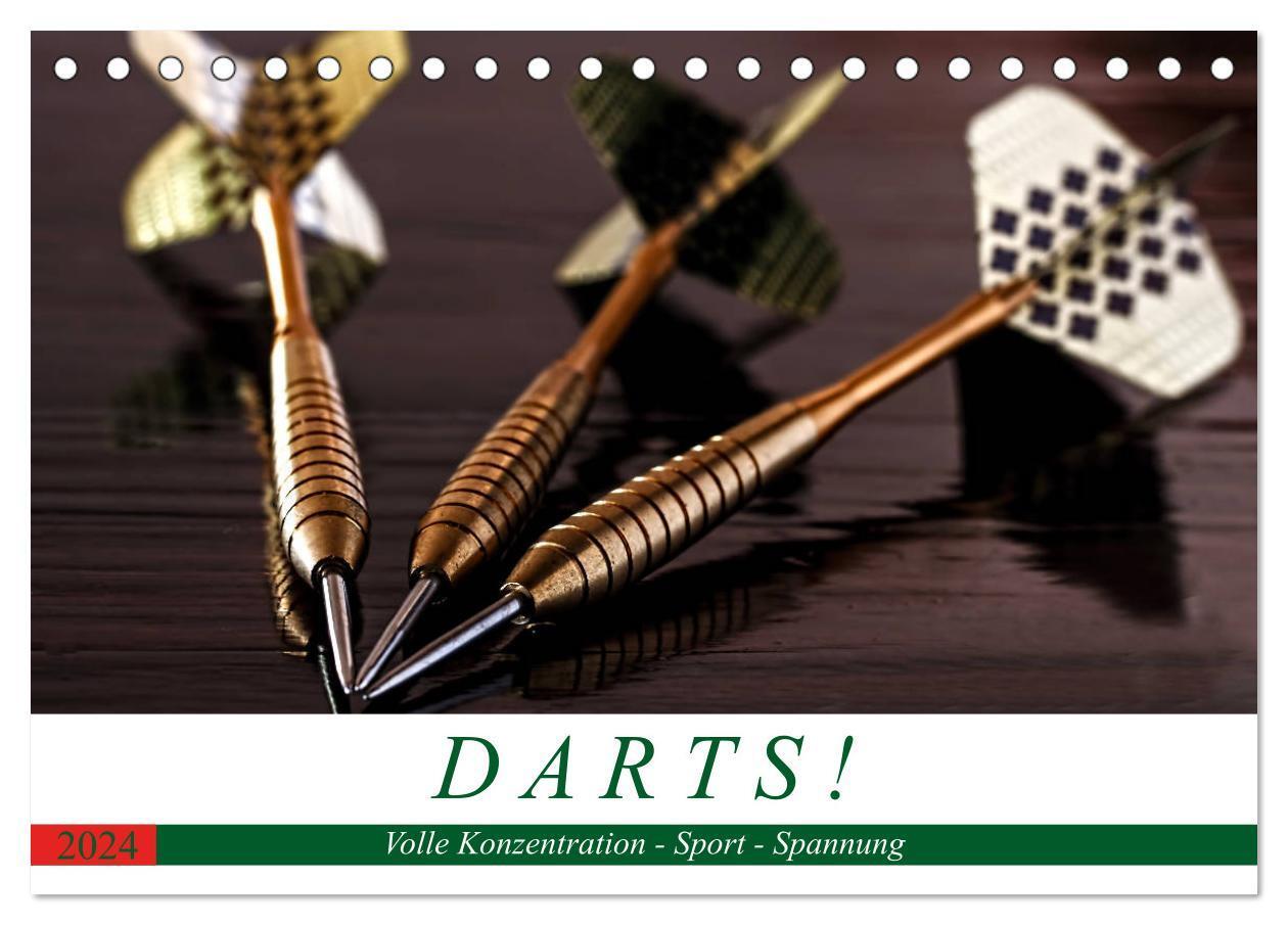 Cover: 9783675820098 | Darts. Konzentration - Sport - Spannung (Tischkalender 2024 DIN A5...
