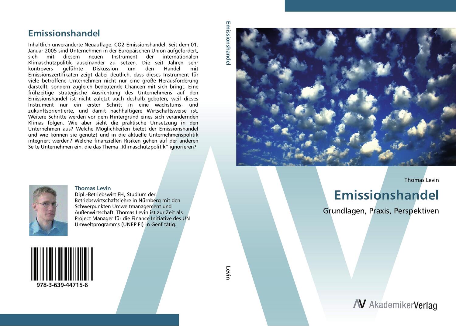 Cover: 9783639447156 | Emissionshandel | Grundlagen, Praxis, Perspektiven | Thomas Levin