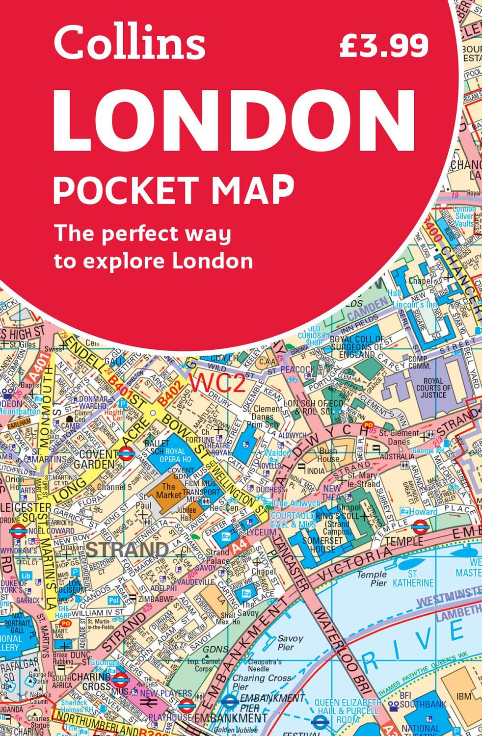 Cover: 9780008370015 | London Pocket Map | The Perfect Way to Explore London | Collins Maps