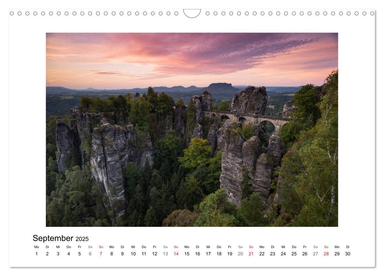 Bild: 9783435840823 | Bastei - Sächsische Schweiz (Wandkalender 2025 DIN A3 quer),...