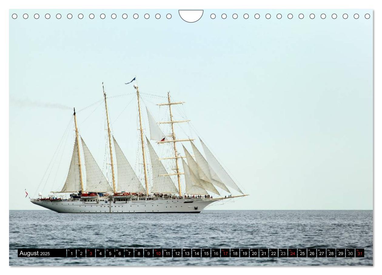 Bild: 9783435781263 | Hanse Sail (Wandkalender 2025 DIN A4 quer), CALVENDO Monatskalender