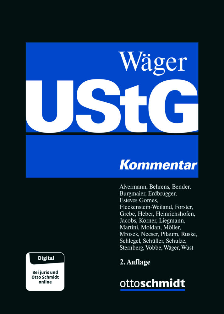 Cover: 9783504243210 | Umsatzsteuergesetz (UStG) | Kommentar | Wäger | Buch | Deutsch | 2022