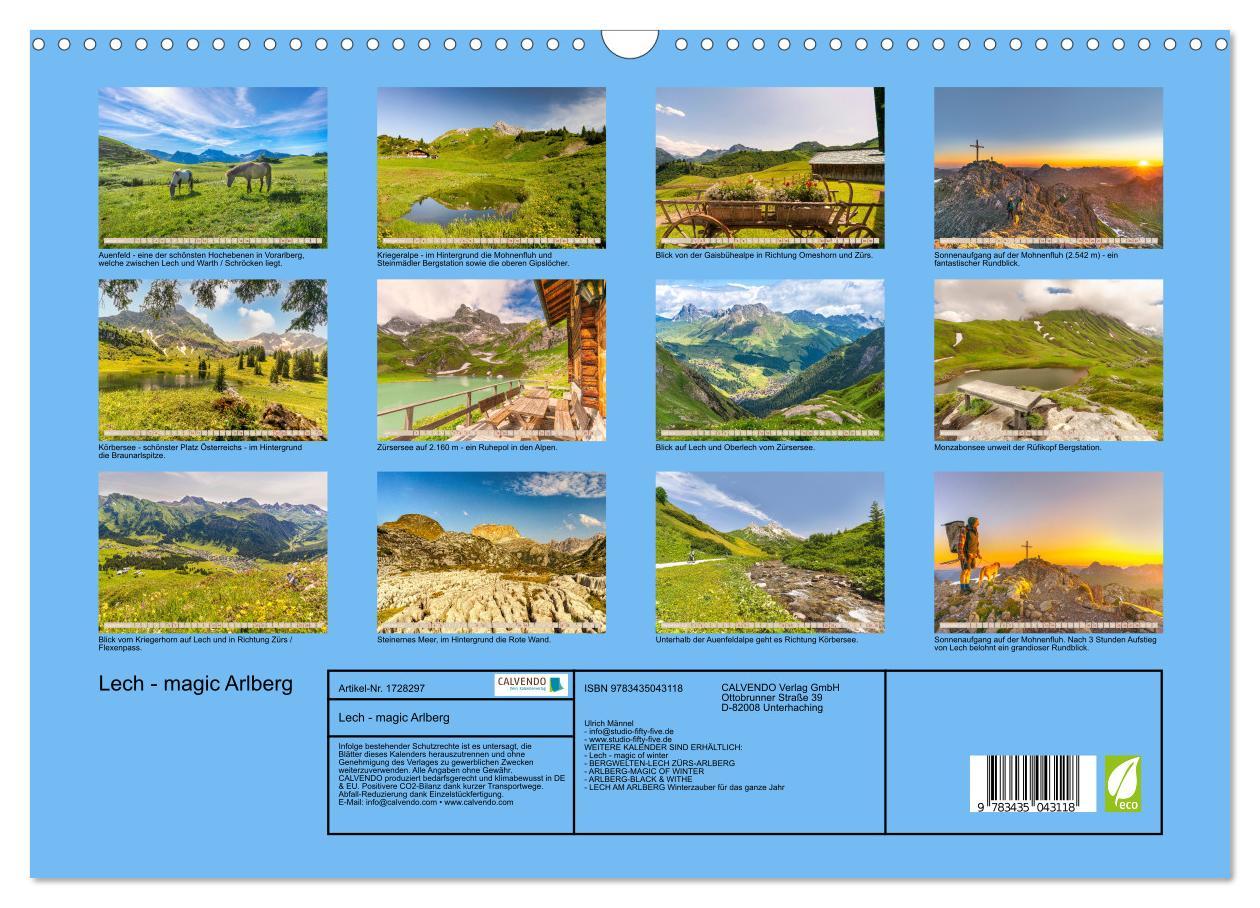 Bild: 9783435043118 | Lech - magic Arlberg (Wandkalender 2025 DIN A3 quer), CALVENDO...