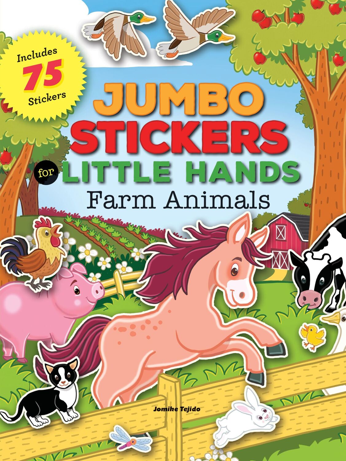 Cover: 9781633221222 | Jumbo Stickers for Little Hands: Farm Animals | Includes 75 Stickers