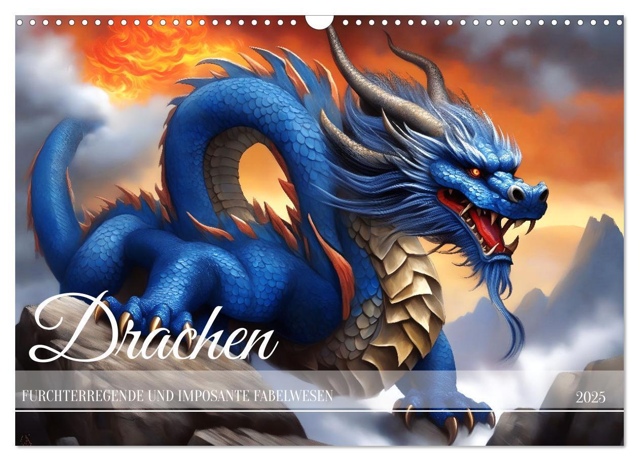 Cover: 9783383805639 | Drachen - Furchterregende und imposante Fabelwesen (Wandkalender...