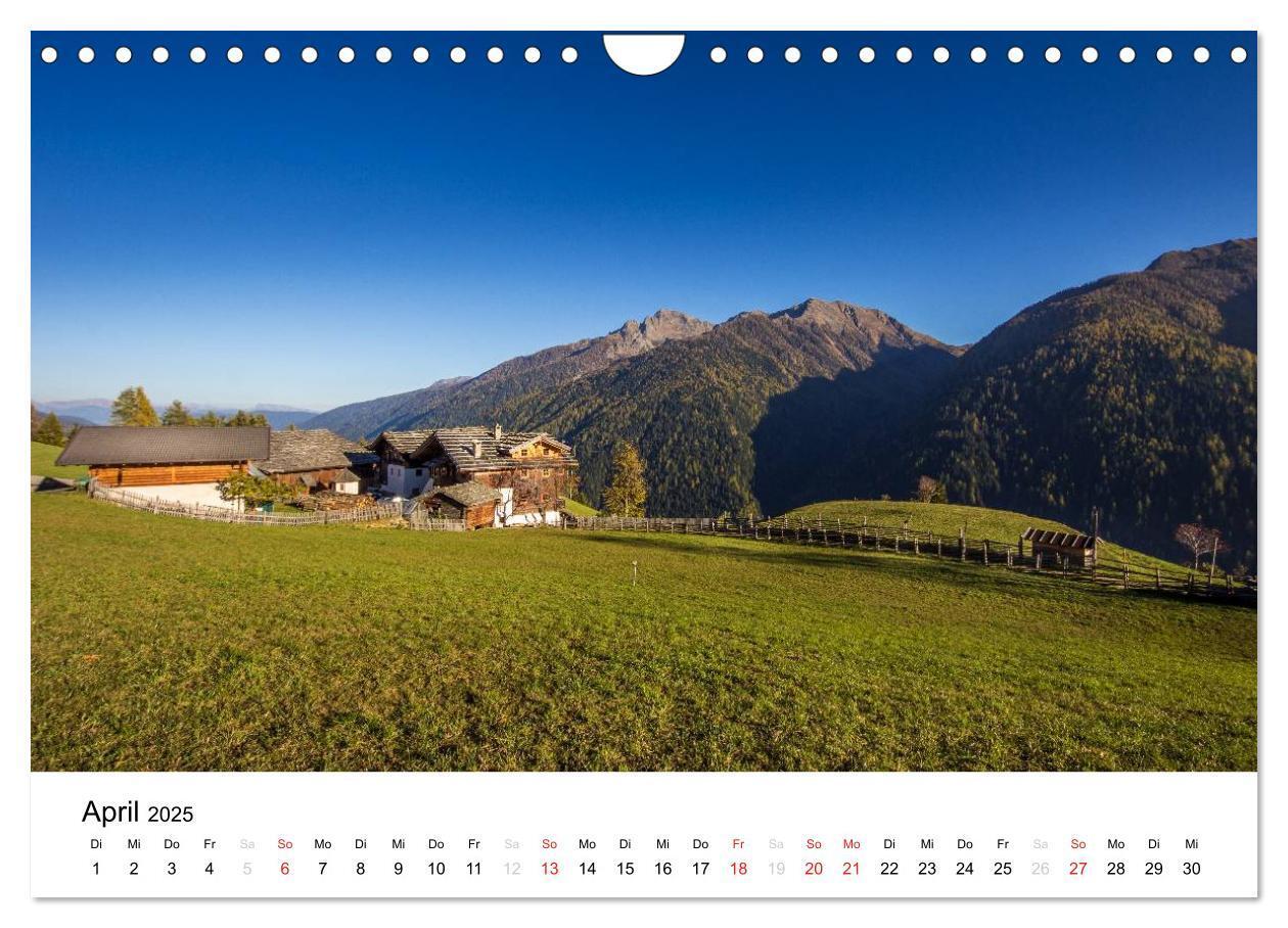 Bild: 9783435617807 | Bergbauernhöfe im Ultental (Wandkalender 2025 DIN A4 quer),...